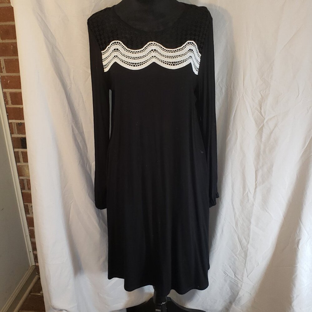 Spense Black & White Dress, Size M